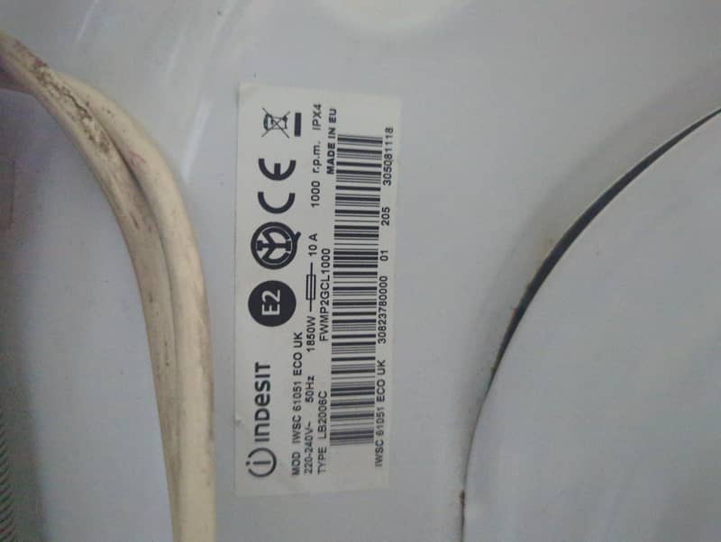 Indesit Imported Indesit fully automatic washing machine 8