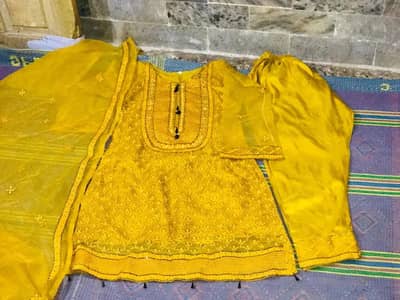 Brand New Yellow Party Wear 3-Piece Suit