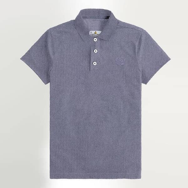 HG EXCLUSIVE SELF PATTERN EMB. POLO SHIRT