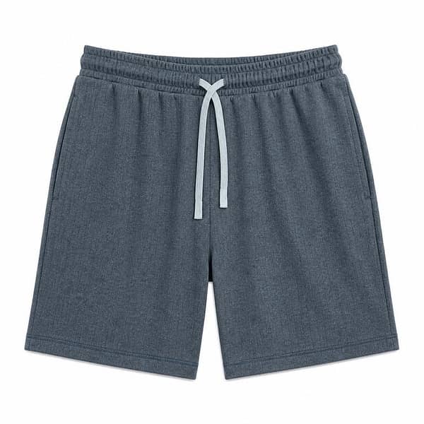Men’s Classic Casual Two Quarter Shorts – Charcoal Blue