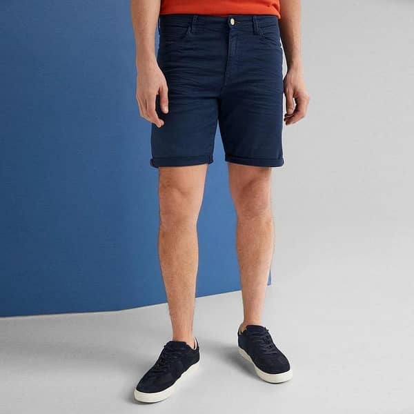 Sprng Field Navy Denim Shorts