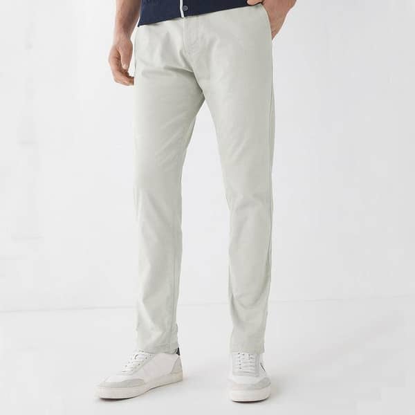 ZR MAN OFF WHITE NARROW COTTON PANT