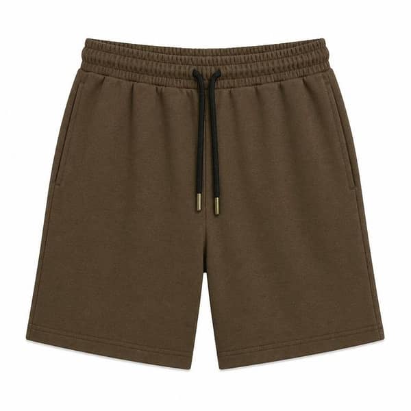 Men’s Classic Casual Two Quarter Shorts – Brown