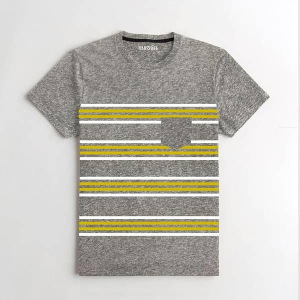 Men Fashion & Stylish Mélange Tee Shirt