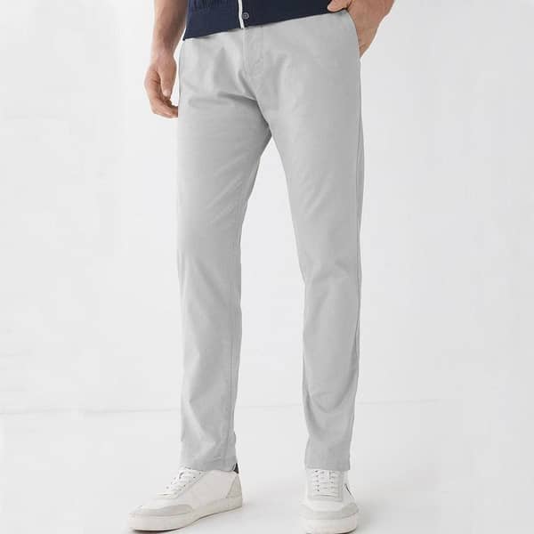 ZR MAN STONE SILVER NARROW COTTON PANT