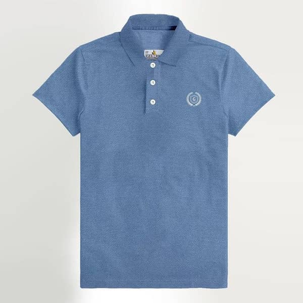 HG EXCLUSIVE SELF PATTERN EMB. POLO SHIRT