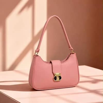 Women's Leather Plain Shoulder Bag/free delivery