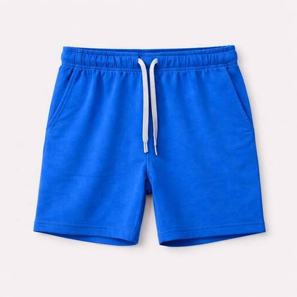 Men's Classic Casual Terry Two Quarter Shorts - Royal Blue