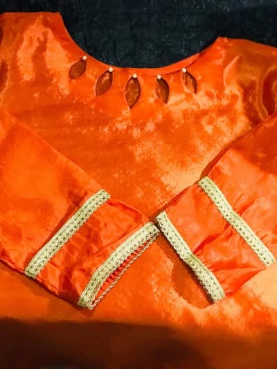 Brand New Orange Party Wear 3-Piece Suit