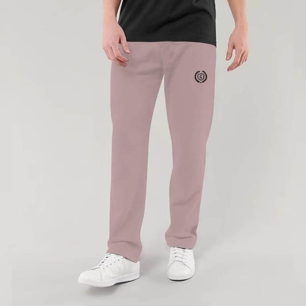 HG SIGNATURE EMB SOFT COTTON TROUSER - TEA PINK