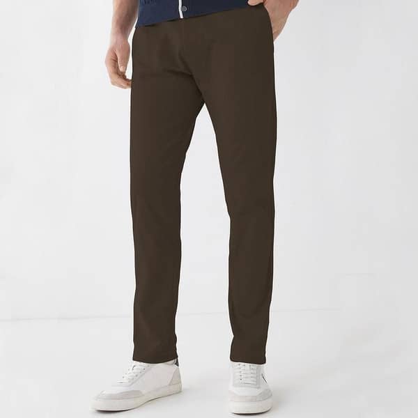 ZR MAN CHOCO BROWN NARROW COTTON PANT