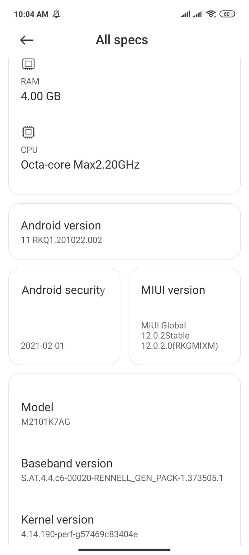 Xiaomi Redmi Note 10 6