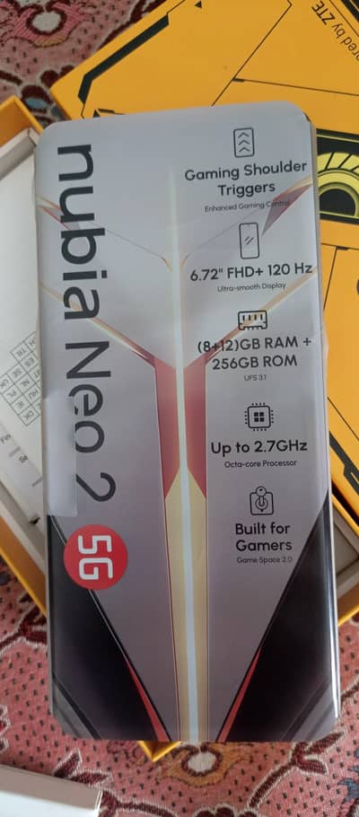 Foll box 5G mobile 8+8 GB 256 GB 6000 mah battery on opan 1000 all ok
