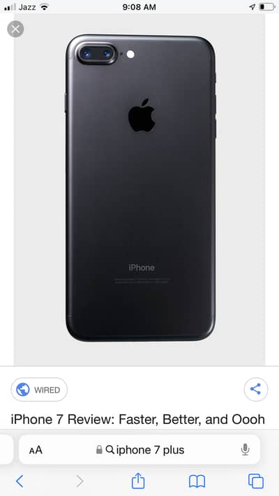 Apple iPhone 7 Plus all ok original cable Seth ha or 128 gb memory ha