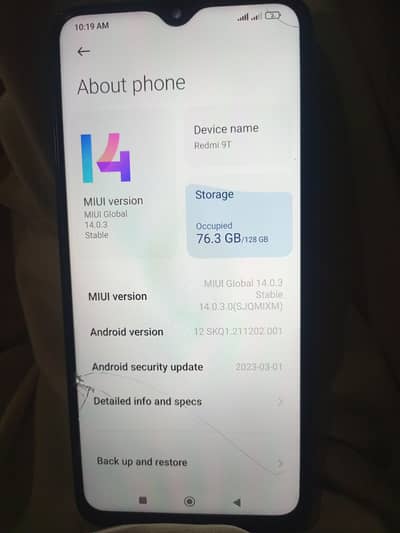 Redmi 9t 4+2. . 128