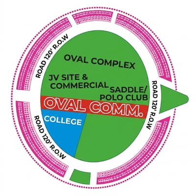 4 Marla Commercial Plot for Sale Oval Complex, DHA 9 Town