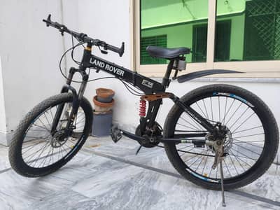 Folding Bicycle land Rover Dual Suspensions, Disc brake