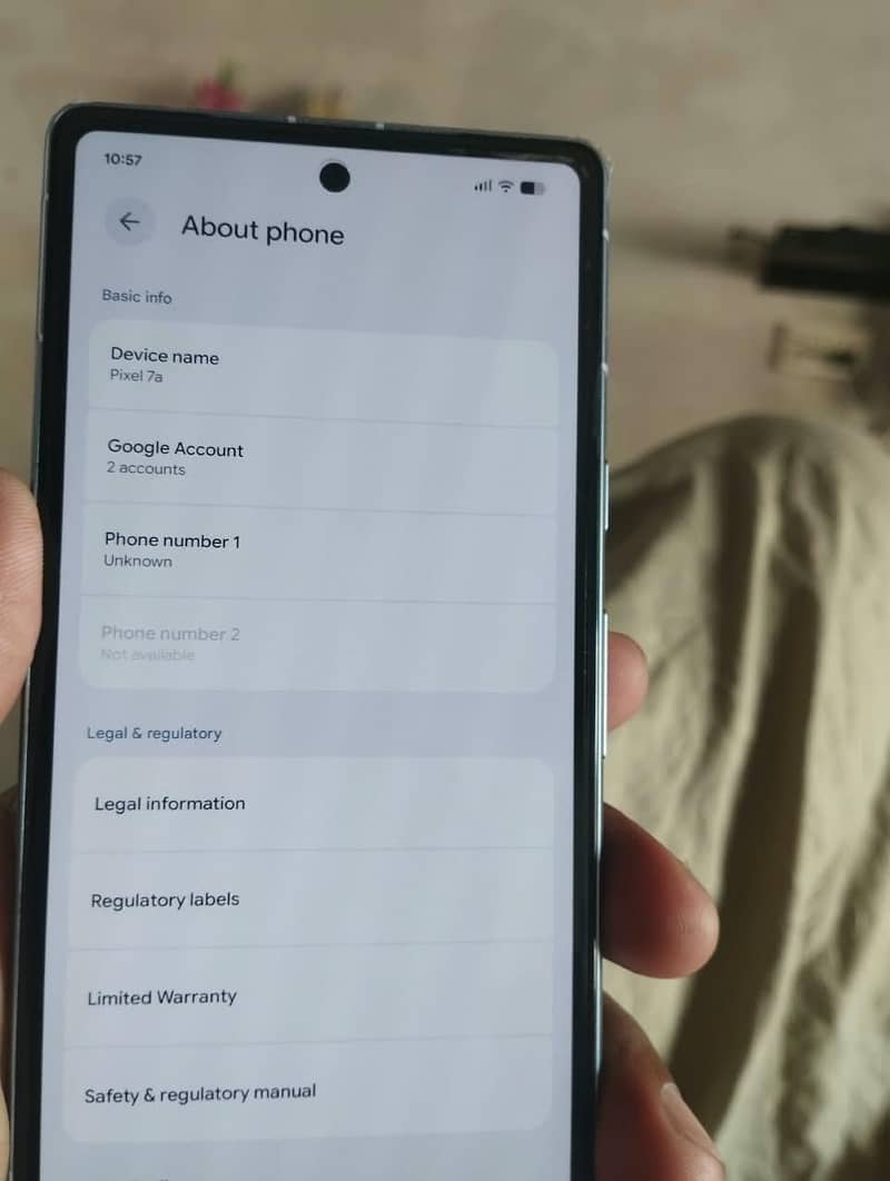 Google Pixel 7a 6