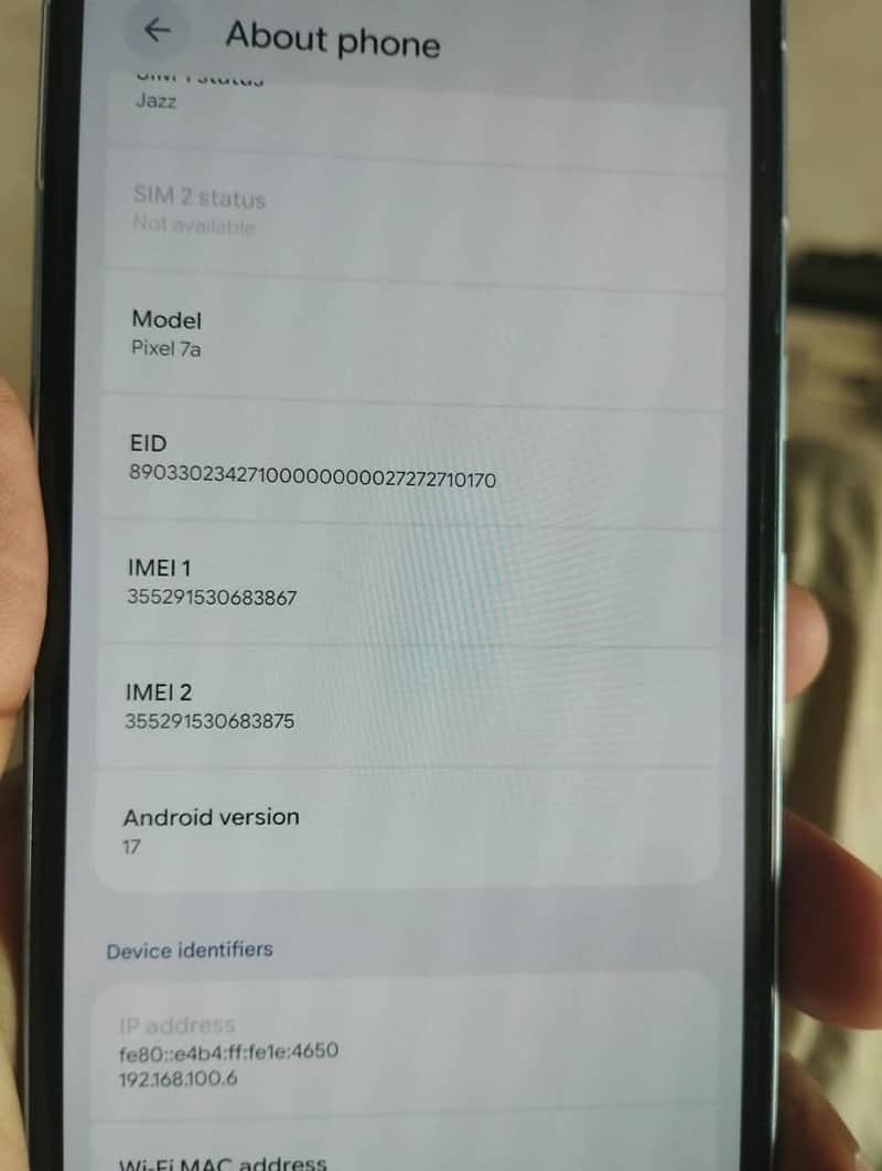 Google Pixel 7a 7
