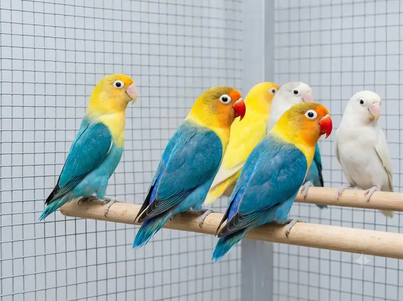 Fifty Pieces of Love Birds with 8 portion Cage — photo 3