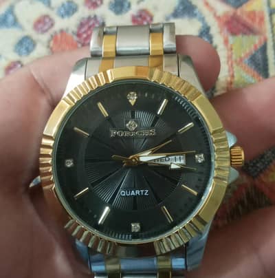 Forichs Two-Tone Luxury Style Quartz Watch (Model: FR9233G) - Pristine