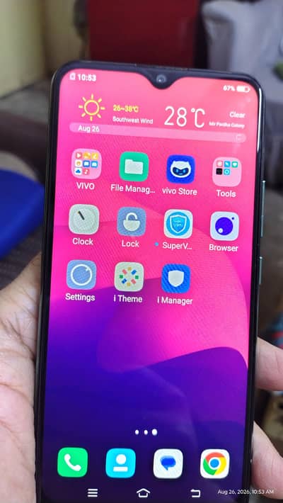 VIVO Y17, 4GB-64GB, PTA APPROVED, DUAL SIM 4G, ONLY SET & CHARGER,