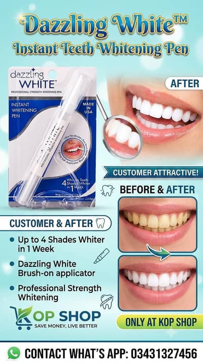 Dazzling White Instant Teeth Whitening Pen