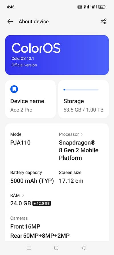 One Plus Ace 2 Pro