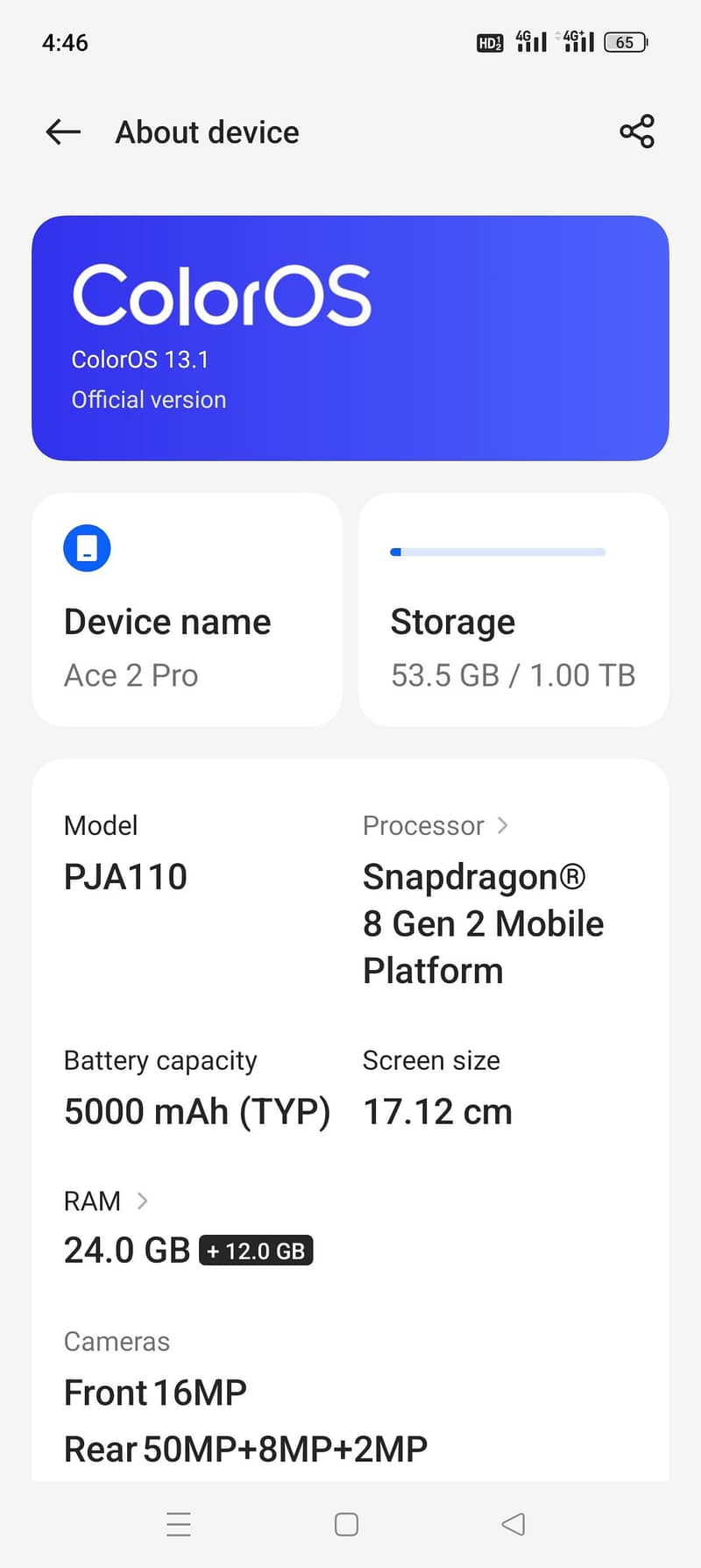 One Plus Ace 2 Pro 0