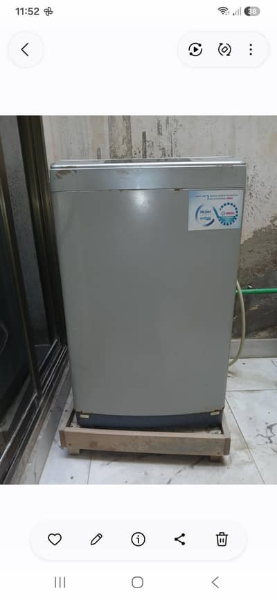 haier fully automatic washing machine 9kg best condition 9.5/10