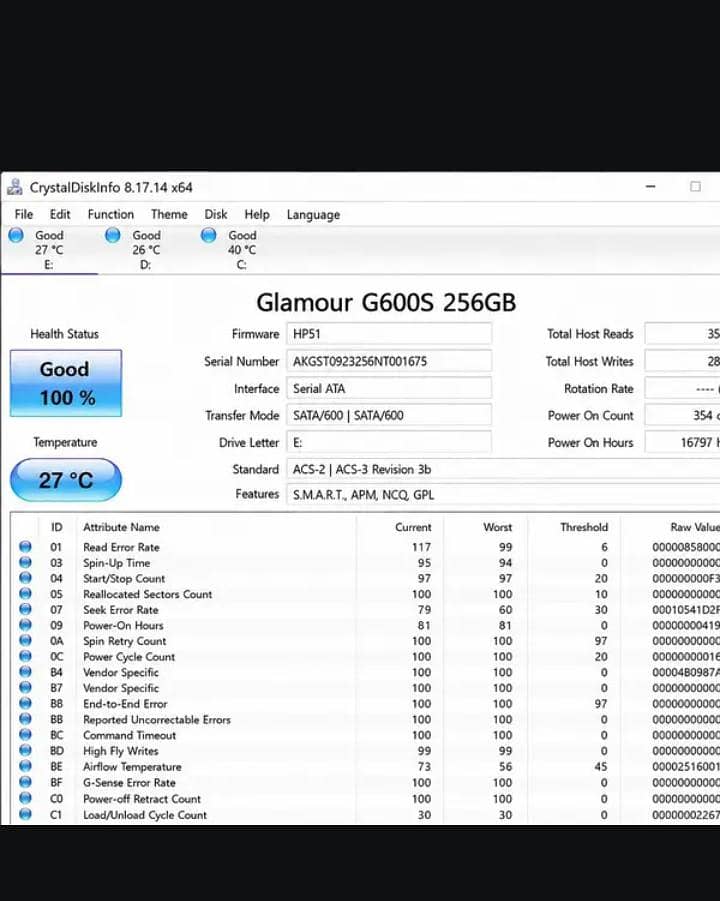 SSD 256gb 5