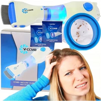 Anti-Lice Electric Comb with Vacuum & Filter