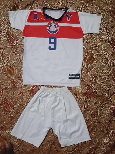 Kids Tracksuit Set Printed Shorts & Shirt Set