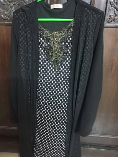 Long Dress with attached shrug
