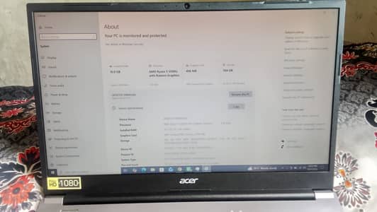 Acer Aspire Lite AL15 Specs: Ryzen 5 5500U 6 Core 12 Thread 16 GB RAM