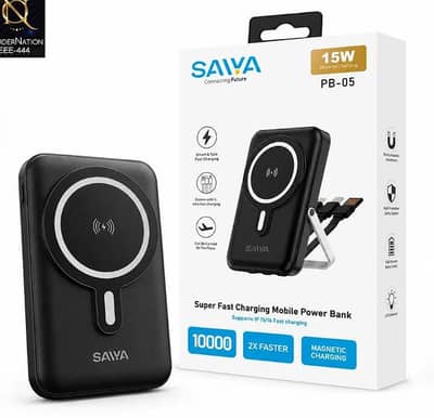 SAIYA PB-05 10000mAh Magnetic Wireless Power Bank