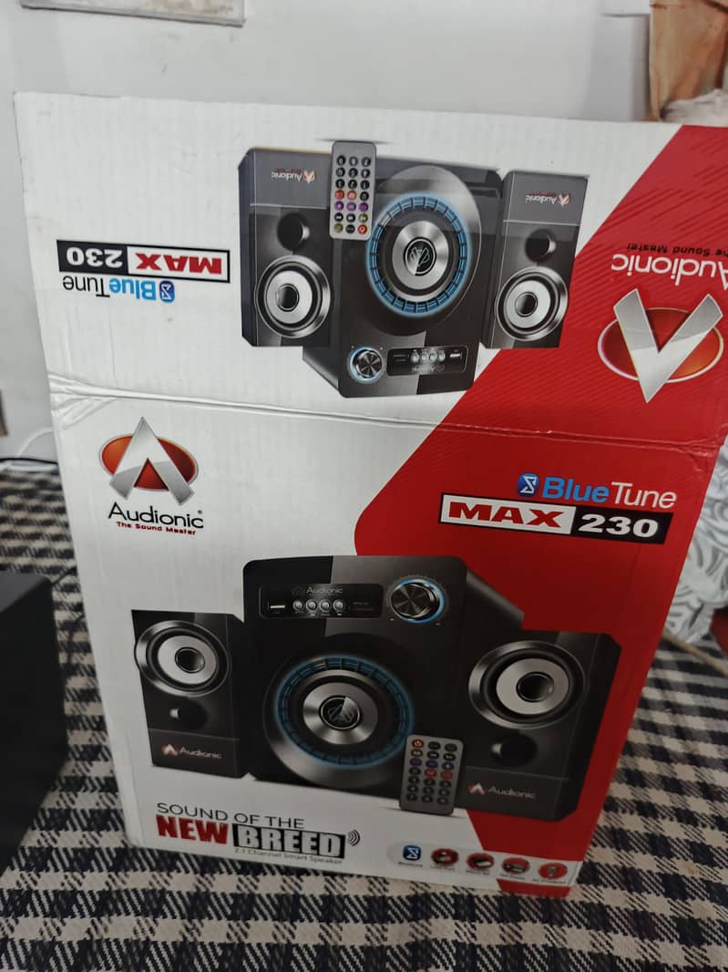 Audionic speakers only box open 2