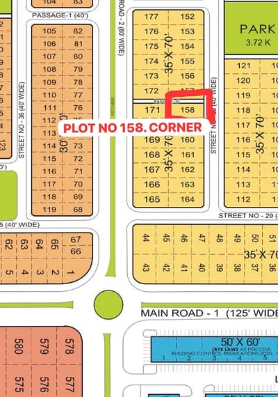 10 MARLA SHORT CORNER PLOT FOR SALE T&T F-17 ISLAMABAD ALL FACILITY AVAILABLE CDA PPROVED SECTOR MPCHS