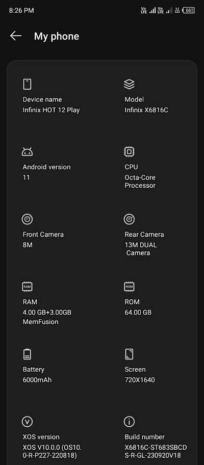 Infinix Hot 12 Play