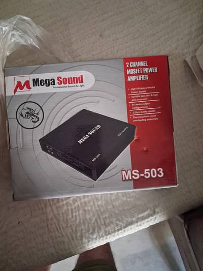 mega sound amplifier 2 channels