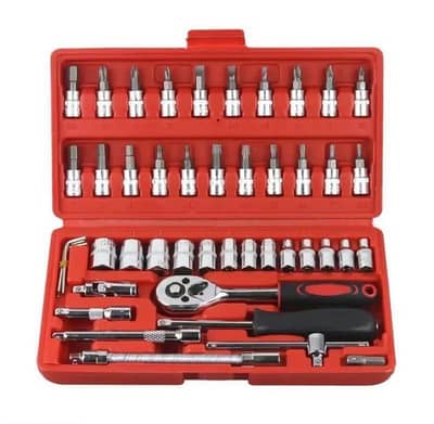 46 pcs chrome vanadium steel tool kit