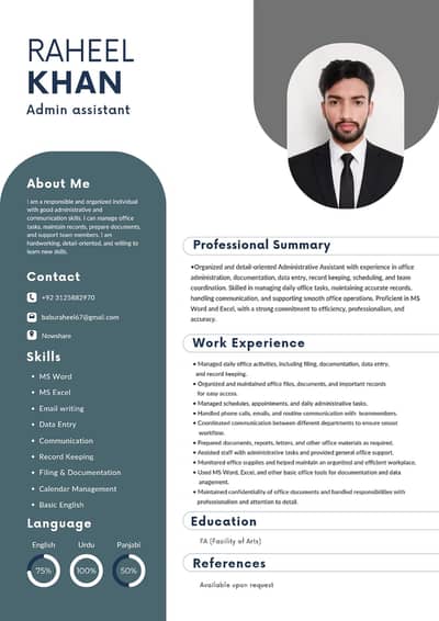 “Admin Assistant / Office Assistant – Job Wanted”