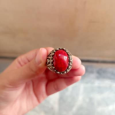 Beautiful Red Stone Stylish Ring