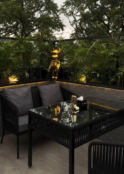 CAFE'S RESTAURANT OUTDOOR RATTAN ROPE FURNITURE AVAILABLE FOR SALE