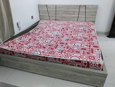 King Size Lasani Double Bed with 6-Inch MoltyFoam Mattress