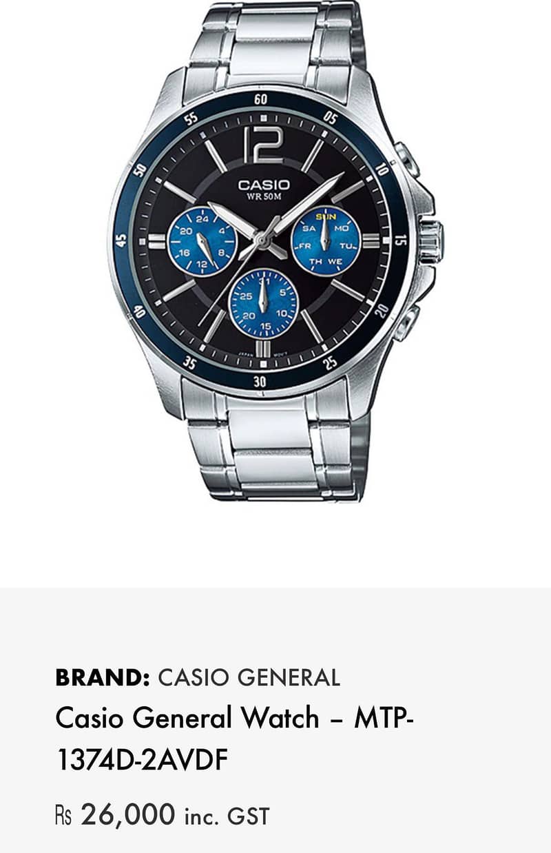 Casio watch 6