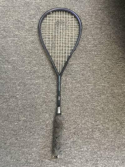 Genuine Prince Squash racquet, Dunlop Squash Ball, Yonex Arcsaber bag.