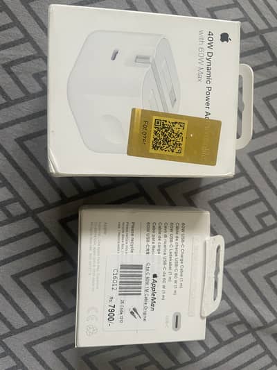 Brand new apple 40w charger and cable