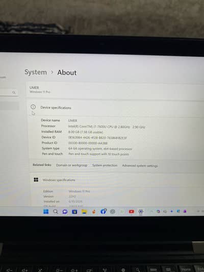 Linovo Thinkpad Model Yoga 370