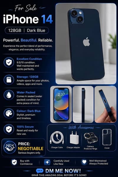 Apple iPhone 14 Price is Negotiable